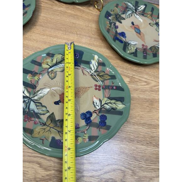 Tracy Porter Beloved Country Collection 8.5”Salad Plate Hand Painted ~4 Pc Set - Picture 4 of 7